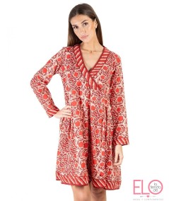 VESTIDO CORAL